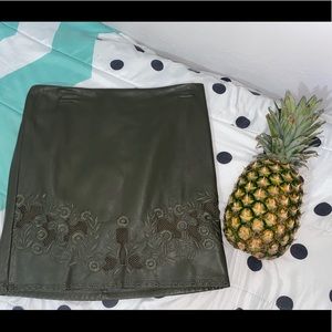 Leather skirt